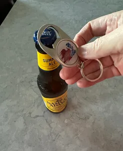 WebcamCoversNow.com - Multi-use Alloy Bottle Opener Keychain