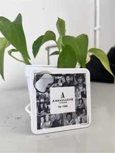 WebcamCoversNow.com - Customized Bottle Opener Coaster