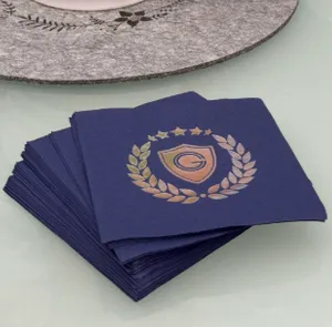 WebcamCoversNow.com - Custom Foil Stamped Beverage Napkin