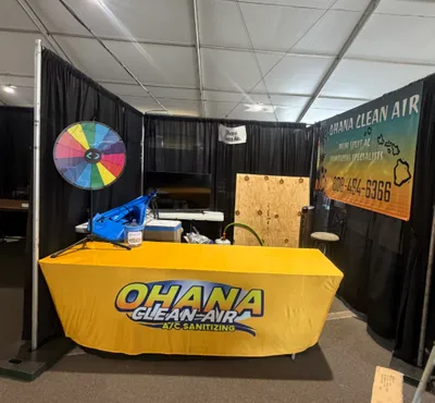 Its the 98th year of the Maui County Fair Fair has been on hold since 2020 due to Covid and other logistical issues We thought this would be a perfect time to make our business known to the community by showcasing our work We definitely stand out thanks to the table cloth We are very excited Thank you we love it
