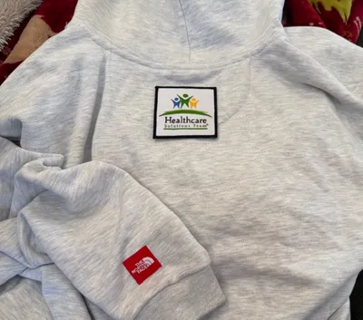 Embroidered Patches - I added the patch to a fleece to market my insurance business