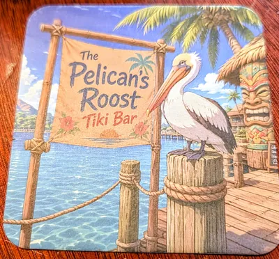 Pulpboard Coasters - Enjoying an adult beverage
