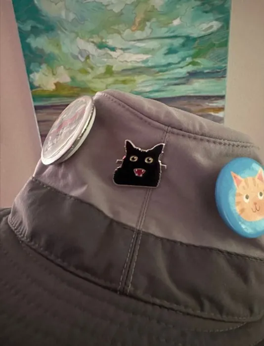 WebcamCoversNow.com - Hard Enamel Pin