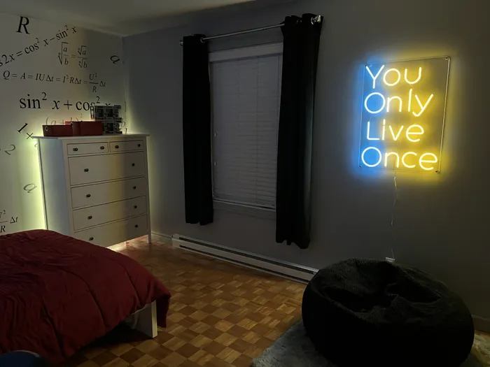 WebcamCoversNow.com - You Only Live Once Neon Sign