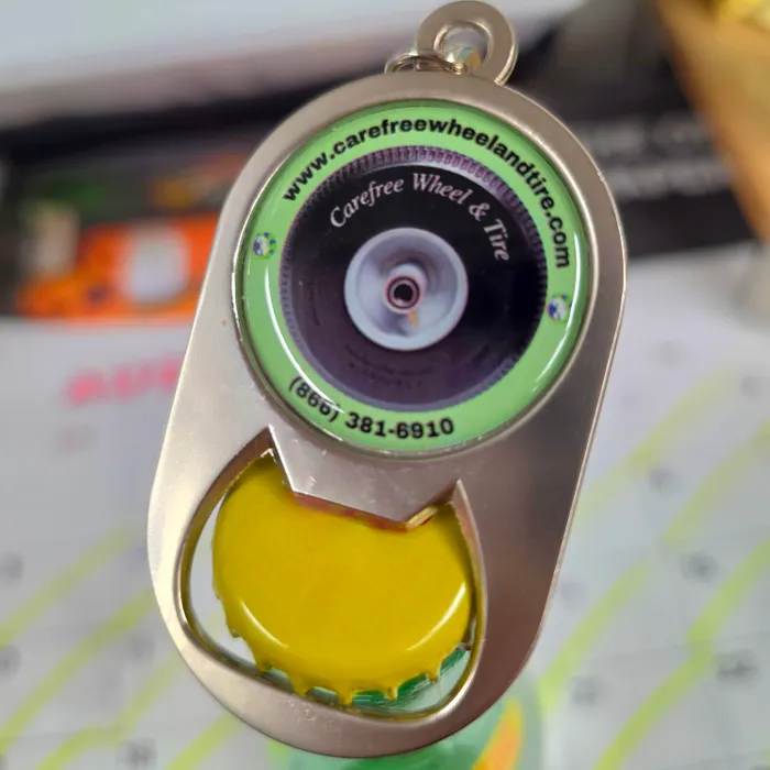 WebcamCoversNow.com - Multi-use Alloy Bottle Opener Keychain