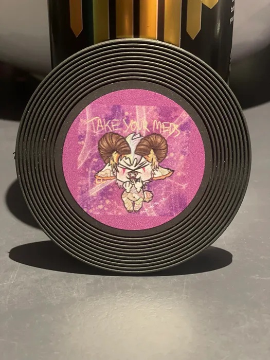 WebcamCoversNow.com - Soft Plastic Record Coaster