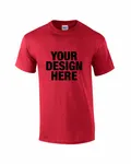 Gildan Adult Ultra Cotton T-Shirt Heather Cardinal