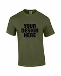 Gildan Adult Ultra Cotton T-Shirt Military Green