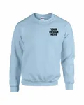 Gildan Adult Heavy Blend Adult 8 oz., 50/50 Fleece Crew Light Blue