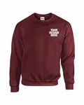 Gildan Adult Heavy Blend Adult 8 oz., 50/50 Fleece Crew Maroon