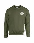 Gildan Adult Heavy Blend Adult 8 oz., 50/50 Fleece Crew Military Green
