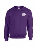 Gildan Adult Heavy Blend Adult 8 oz., 50/50 Fleece Crew PURPLE