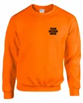 Gildan Adult Heavy Blend Adult 8 oz., 50/50 Fleece Crew S Orange