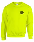Gildan Adult Heavy Blend Adult 8 oz., 50/50 Fleece Crew SAFETY GREEN