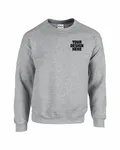 Gildan Adult Heavy Blend Adult 8 oz., 50/50 Fleece Crew Sport Grey