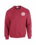 Gildan Adult Heavy Blend Adult 8 oz., 50/50 Fleece Crew Antiq Cherry Red
