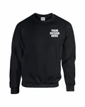 Gildan Adult Heavy Blend Adult 8 oz., 50/50 Fleece Crew BLACK