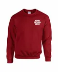 Gildan Adult Heavy Blend Adult 8 oz., 50/50 Fleece Crew Cardinal Red