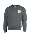 Gildan Adult Heavy Blend Adult 8 oz., 50/50 Fleece Crew Charcoal