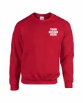 Gildan Adult Heavy Blend Adult 8 oz., 50/50 Fleece Crew Cherry Red
