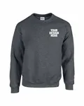 Gildan Adult Heavy Blend Adult 8 oz., 50/50 Fleece Crew Dark Heather