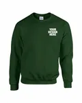 Gildan Adult Heavy Blend Adult 8 oz., 50/50 Fleece Crew Forest Green