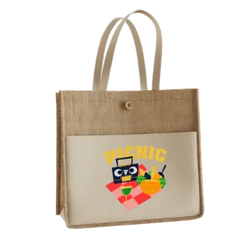 Jute Tote Bags - Webcam Covers Now