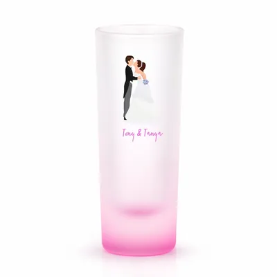 Radiant Base Frosted Tall Shot Glass - Webcam Covers Now