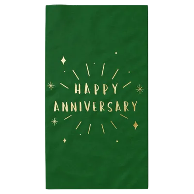 Custom Foil Stamped Towel Napkin - Webcam Covers Now