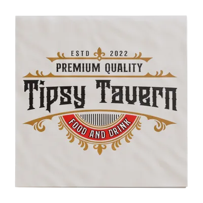 Custom Linen Beverage Napkin - Webcam Covers Now