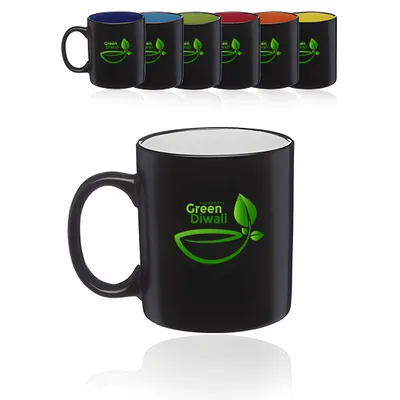 Matte Bicolored Ceramic Coffee Mugs - Webcam Covers Now