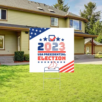 Custom Vote Message Outdoor Yard Sign