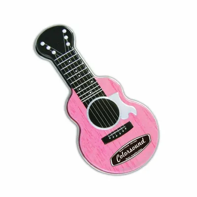 Pink Acoustic Guitar Shaped Mint Tin - Webcam Covers Now