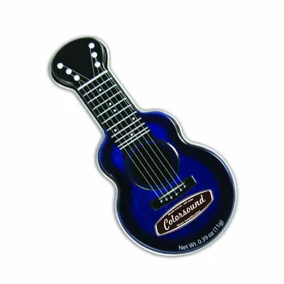 Blue Acoustic Guitar Shaped Mint Tin - Webcam Covers Now