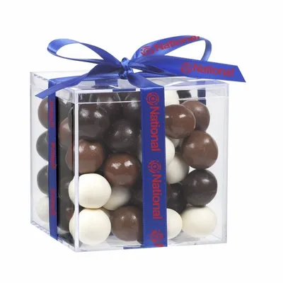 Cube Acrylic Gift Jars - Malt Balls - Webcam Covers Now