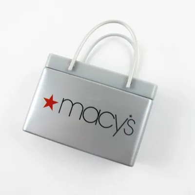 Silver Shopping Bag Tin - Webcam Covers Now