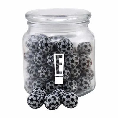 Jar with Chocolate Soccer Balls - SG400 - Webcam Covers Now