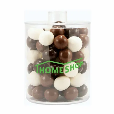 Cylinder Acrylic Gift Jars - Malt Balls - Webcam Covers Now
