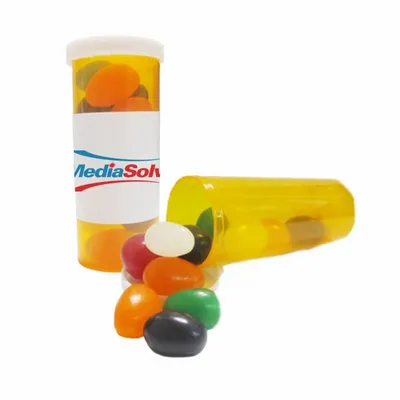 Small Promo Pill Bottles-Jelly Beans - Webcam Covers Now