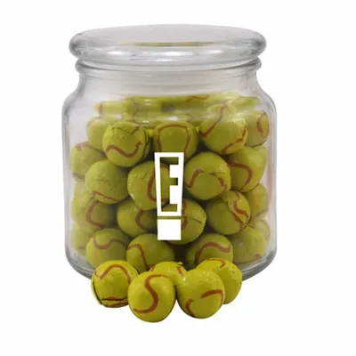 Jar with Chocolate Tennis Balls - SG400 - Webcam Covers Now