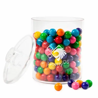 Cylinder Acrylic Gift Jars - Gumballs - Webcam Covers Now
