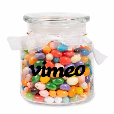 22oz. Glass Jar - Gourmet Jelly Beans - Webcam Covers Now