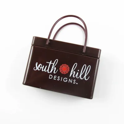 Brown Shopping Bag Tin - Webcam Covers Now