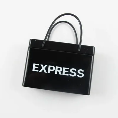 Black Shopping Bag Tin - Webcam Covers Now