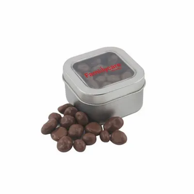 Window Tin with Choc Raisins - Webcam Covers Now