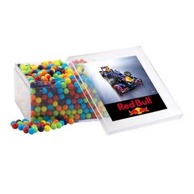 Acrylic Box with Mini Jawbreakers - Large - Webcam Covers Now