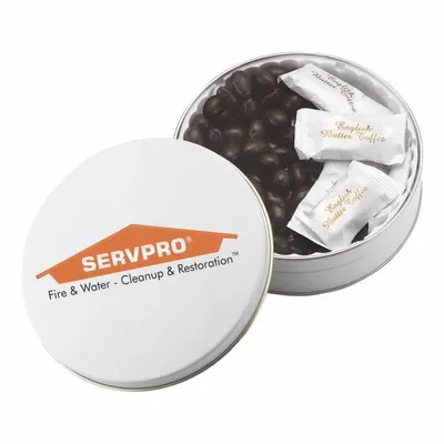 Glad Tidings Tins - English Butter Toffee & Dark Chocolate Almonds - Webcam Covers Now