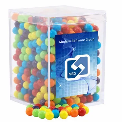 Acrylic Box with Mini Jawbreakers - Small - Webcam Covers Now
