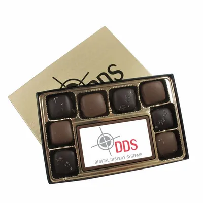 8 Piece Sea Salt Caramels with Digital Printed Centerpiece - Webcam Covers Now
