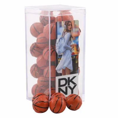 Acrylic Box with Chocolate Basketballs - Medium - Webcam Covers Now